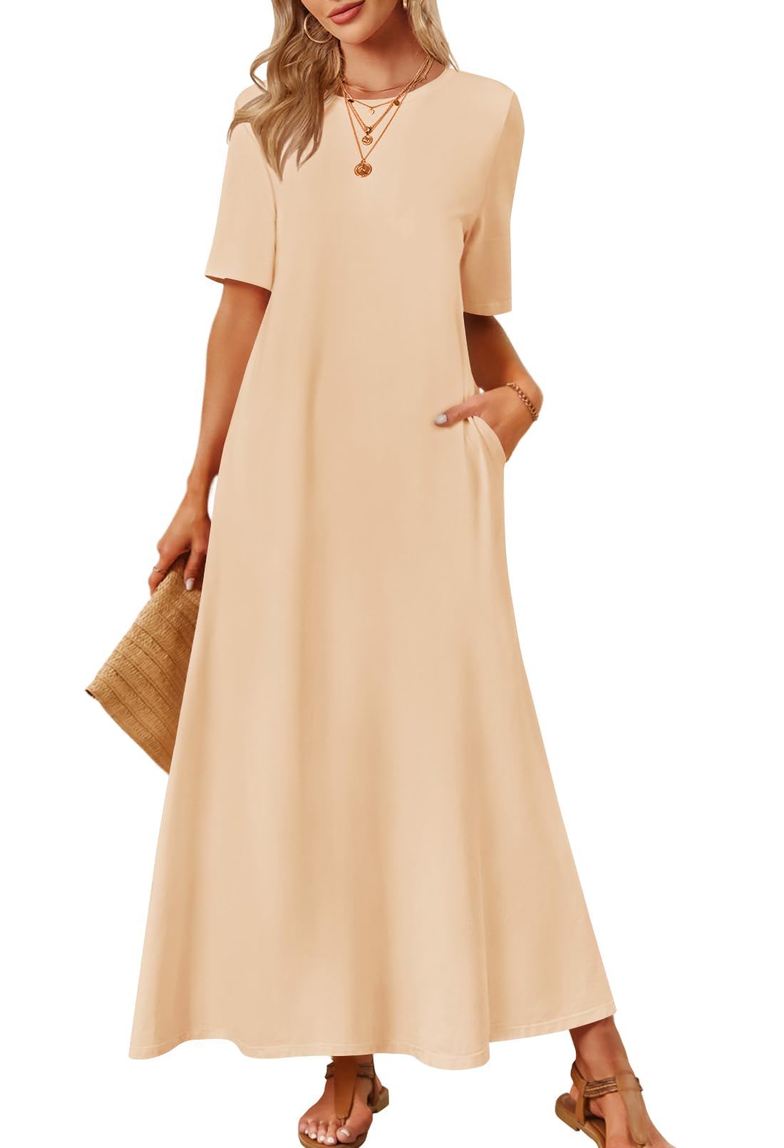 merokeety casual dresses MEROKEETY Women's Summer Lace Eyelet Maxi Dress 2026 Fall Casual Boho Flutter Sleeve Tiered Flowy Beach Vacation Dresses, Pink, Small at Amazon Women's Clothing store