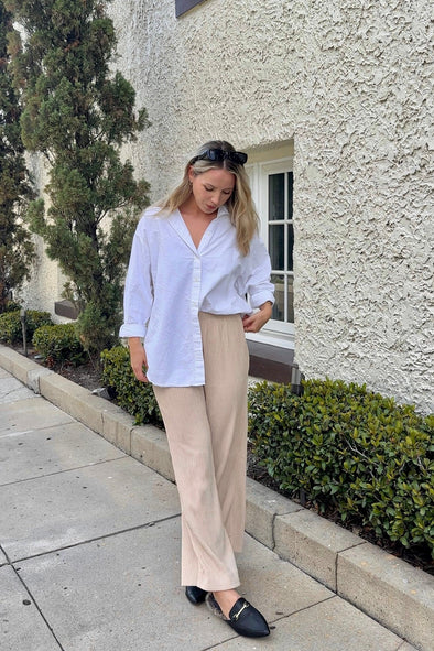MEROKEETY Wide Leg Palazzo Pants Flowy High Waisted Trousers