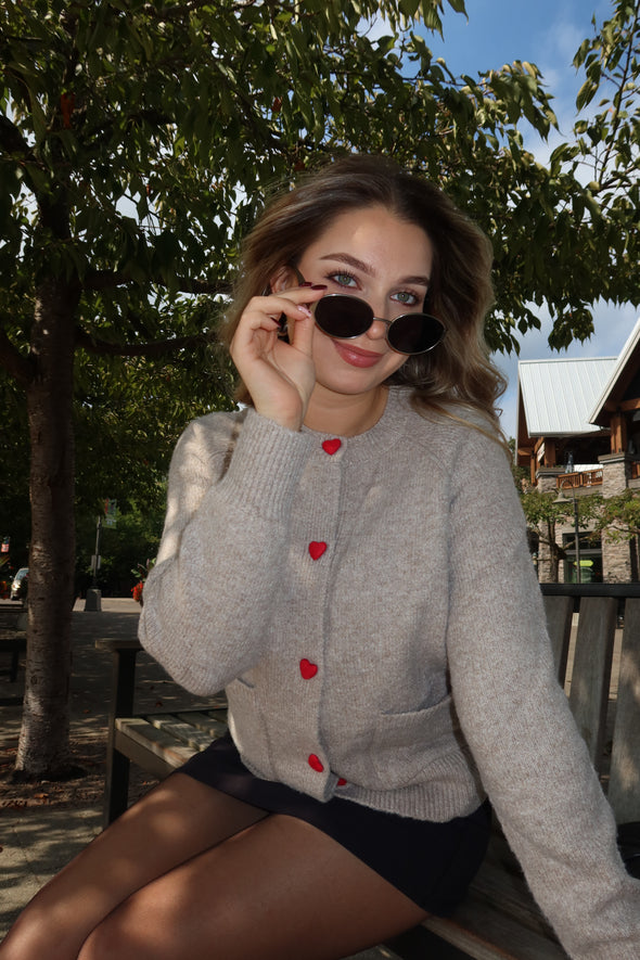 MEROKEETY Button Up Crewneck Knit Open Front Winter Coats
