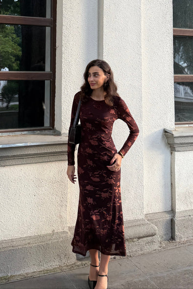 MEROKEETY Formal Wedding Bodycon Floral Mesh Cocktail Dresses