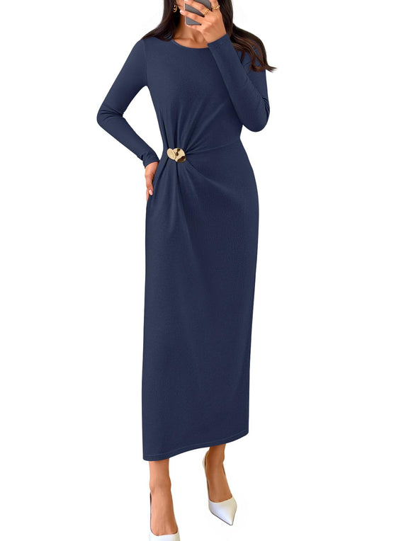 MEROKEETY Bodycon Elegant Wedding Guest Cocktail Dress