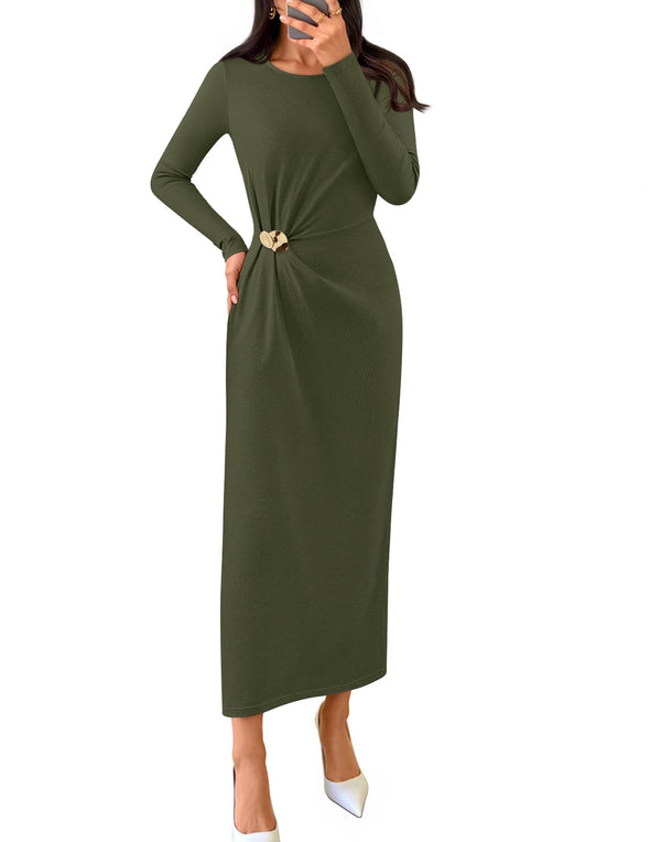 MEROKEETY Bodycon Elegant Wedding Guest Cocktail Dress