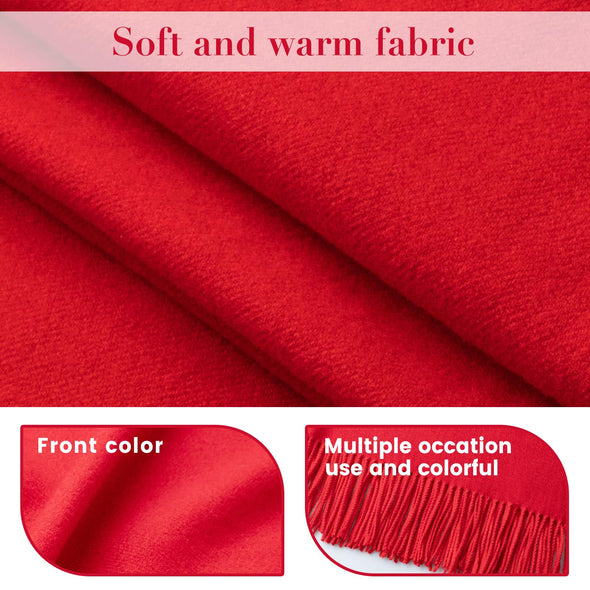 MEROKEETY Womens Cashmere Scarf Large Pashmina Shawls and Wraps Light Blanket Scarf for Warm Daily Travel Office