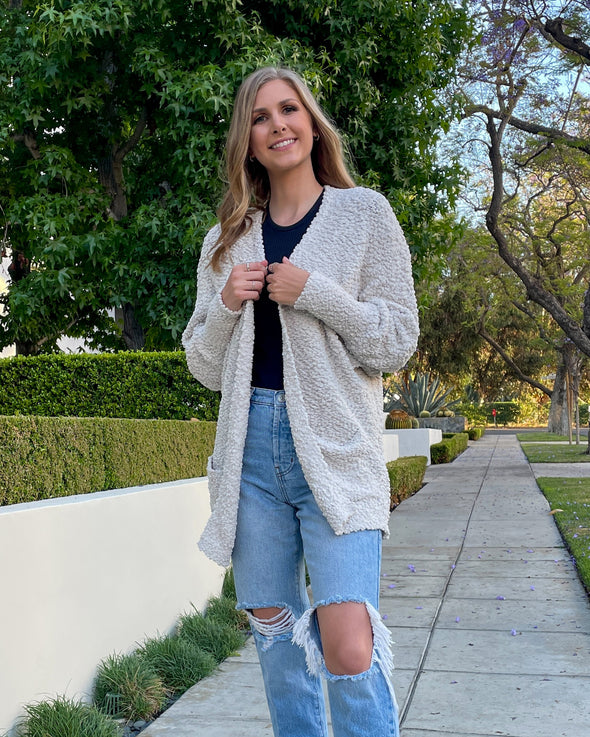 Popcorn Cardigan MEROKEETY Women's 2025 Winter Fuzzy Popcorn