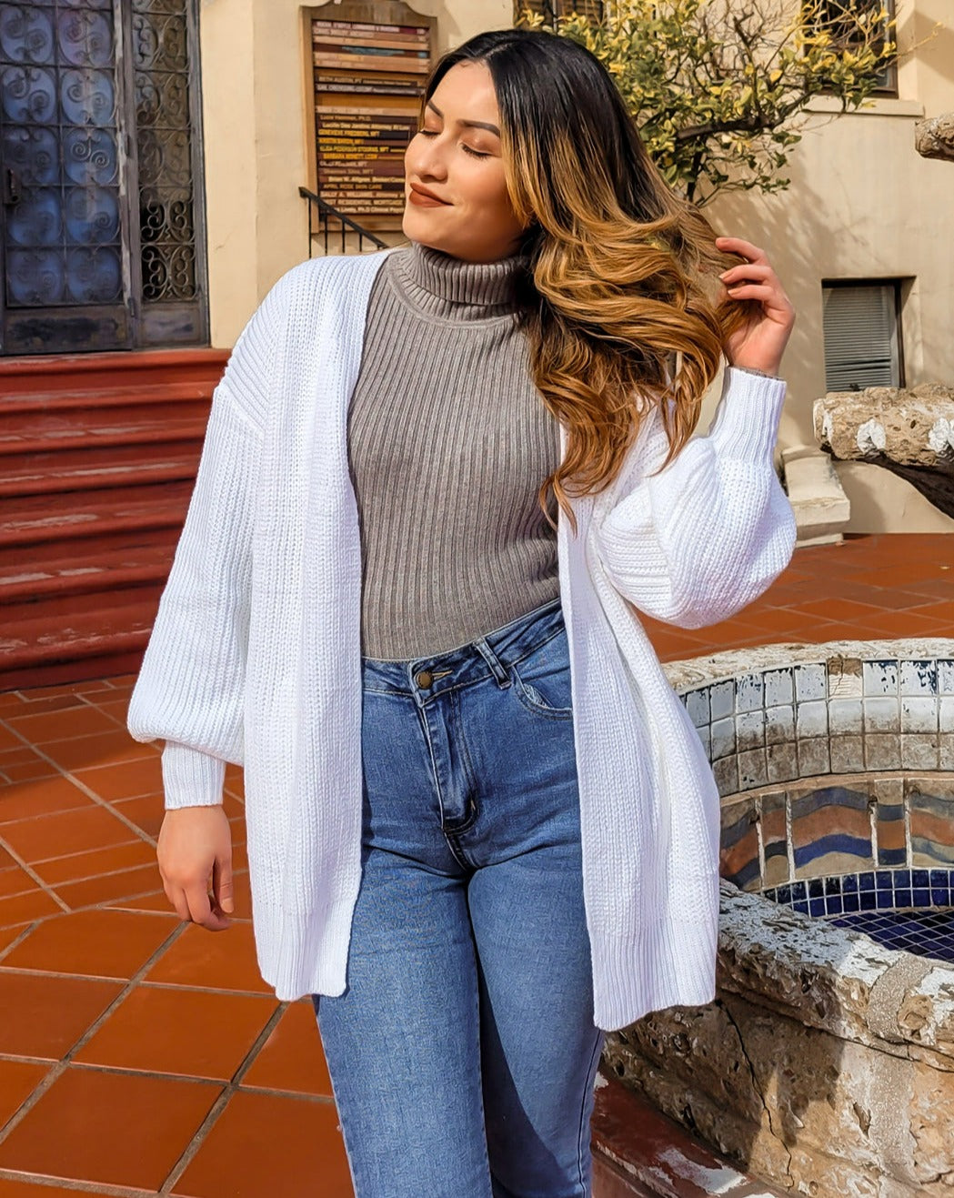 For Women MEROKEETY Women's 2025 Fall Cable Knit Cardigan Sweater