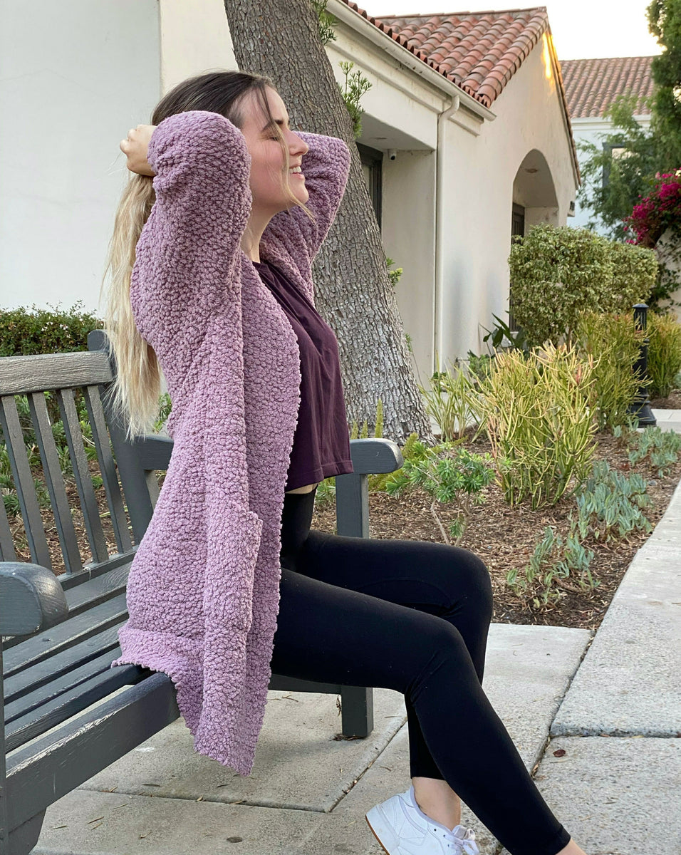 MEROKEETY Soft Chunky Knit Open Front Cardigan – Merokeety