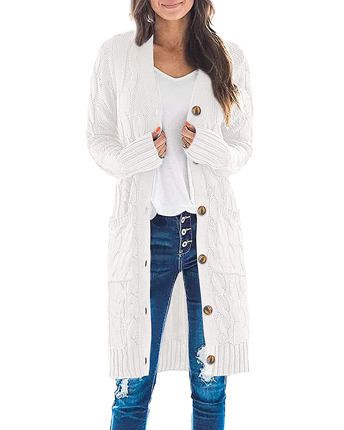 エムミーエメ Bijou button long knit cardigan M me eme／Bijou button long knit cardigan (eme10417) | All